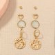 Love Heart Resin earrings set