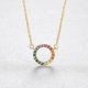 Necklace Female Personality Creative Geometric Rainbow Color